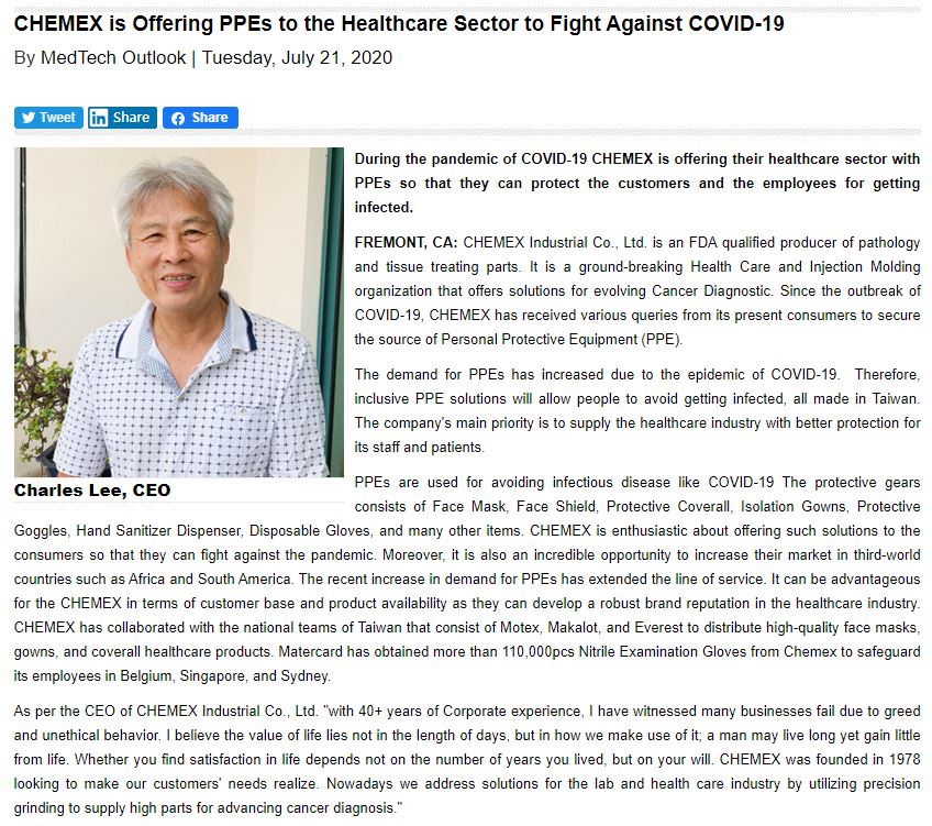 Press release by MEDTECH