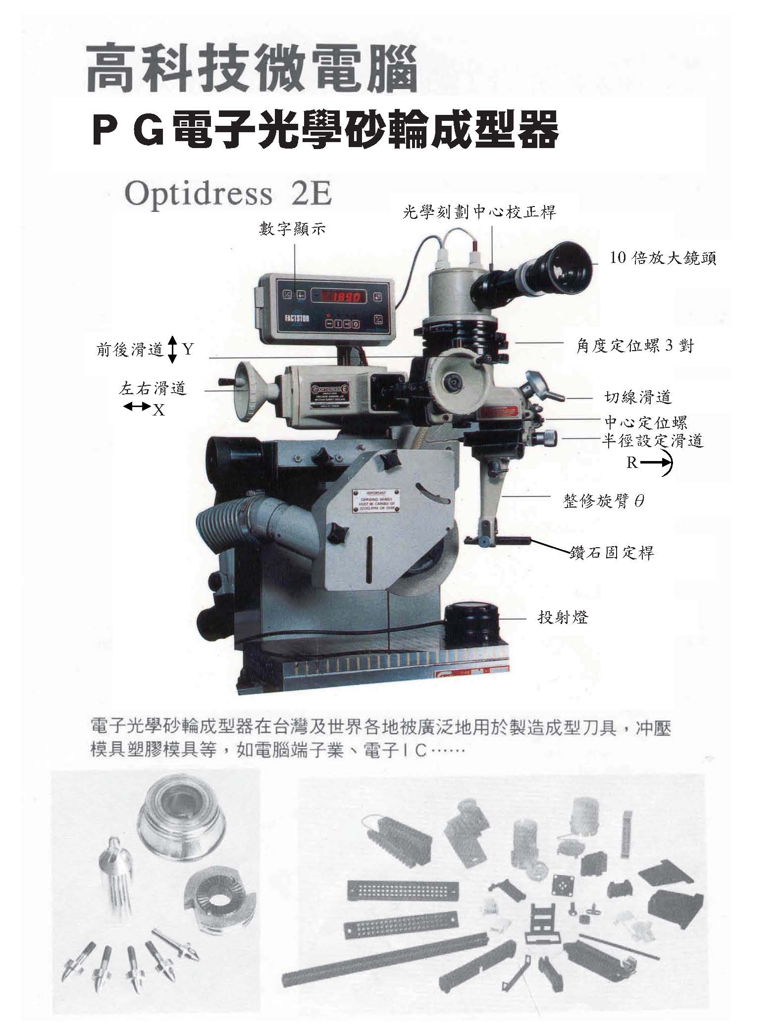 尚機 CHEMEX PG Optidress E 精密成型研磨與砂輪修整解決方案