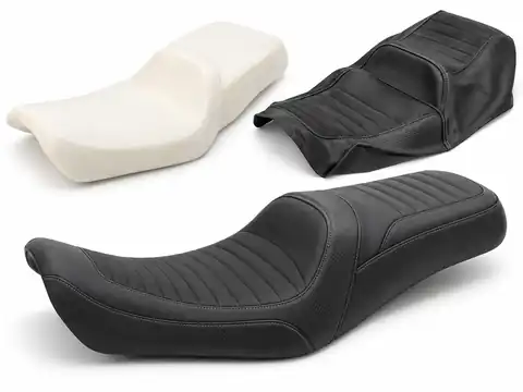 CHEMEX Motorcycle Ergonomic High-Density Seat Foam and Waterproof Covers